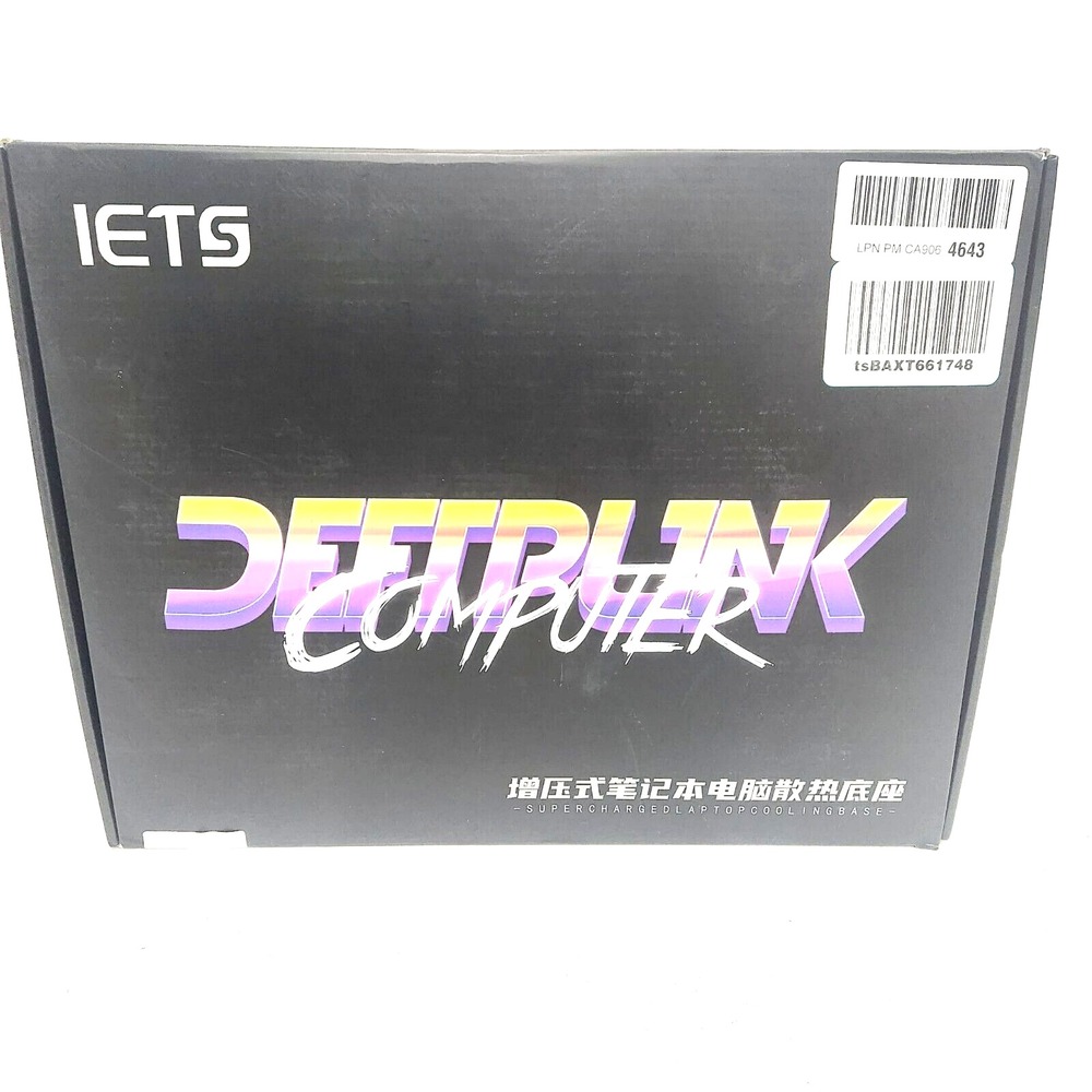 IETS GT600 14.1-19.3in Laptop Cooling Pad Equipped Gigantic Turbo-Fan 5.5in 3USB